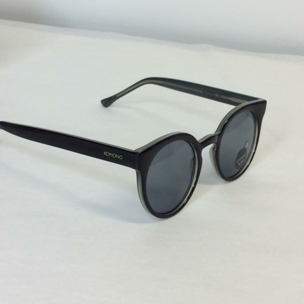 KOMONO sunglasses cat eye LULU Black Green NEW - Picture 9 of 11